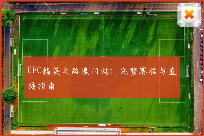 UFC精英之路澳门站:完整赛程与直播指南